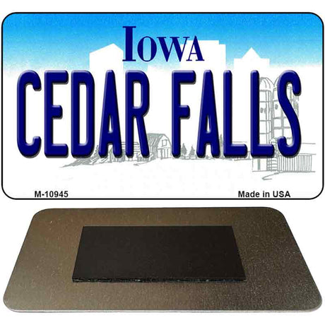 Cedar Falls Iowa State License Plate Tag Novelty Magnet M-10945