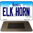 Elk Horn Iowa State License Plate Tag Novelty Magnet M-10947