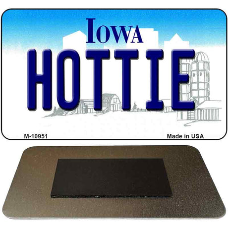 Hottie Iowa State License Plate Tag Novelty Magnet M-10951