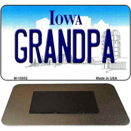 Grandpa Iowa State License Plate Tag Novelty Magnet M-10952