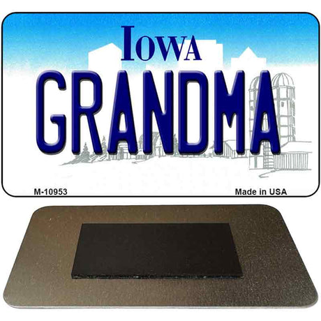 Grandma Iowa State License Plate Tag Novelty Magnet M-10953