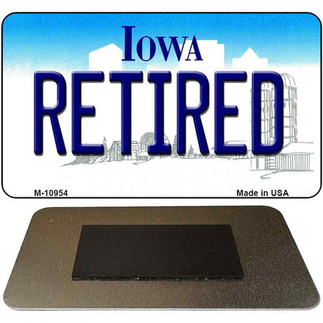 Retired Iowa State License Plate Tag Novelty Magnet M-10954