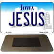 Jesus Iowa State License Plate Tag Novelty Magnet M-10956