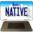 Native Iowa State License Plate Tag Novelty Magnet M-10963