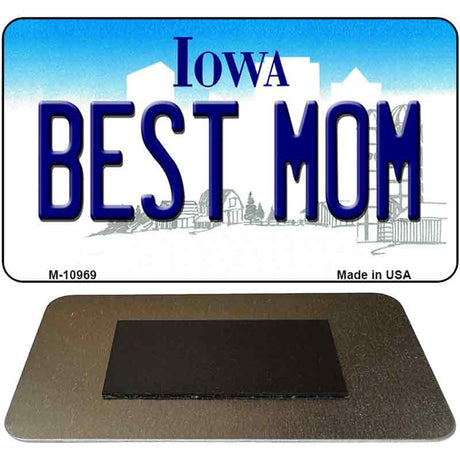 Best Mom Iowa State License Plate Tag Novelty Magnet M-10969