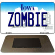 Zombie Iowa State License Plate Tag Novelty Magnet M-10972