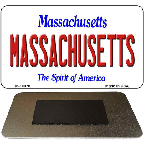 Massachusetts State License Plate Tag Magnet M-10978