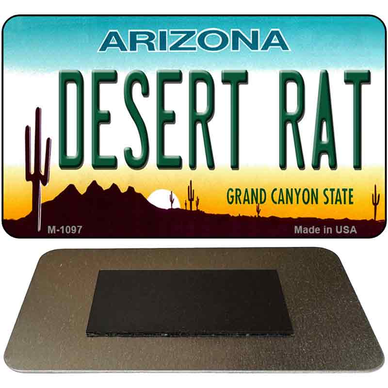 Desert Rat Arizona State License Plate Tag Magnet M-1097