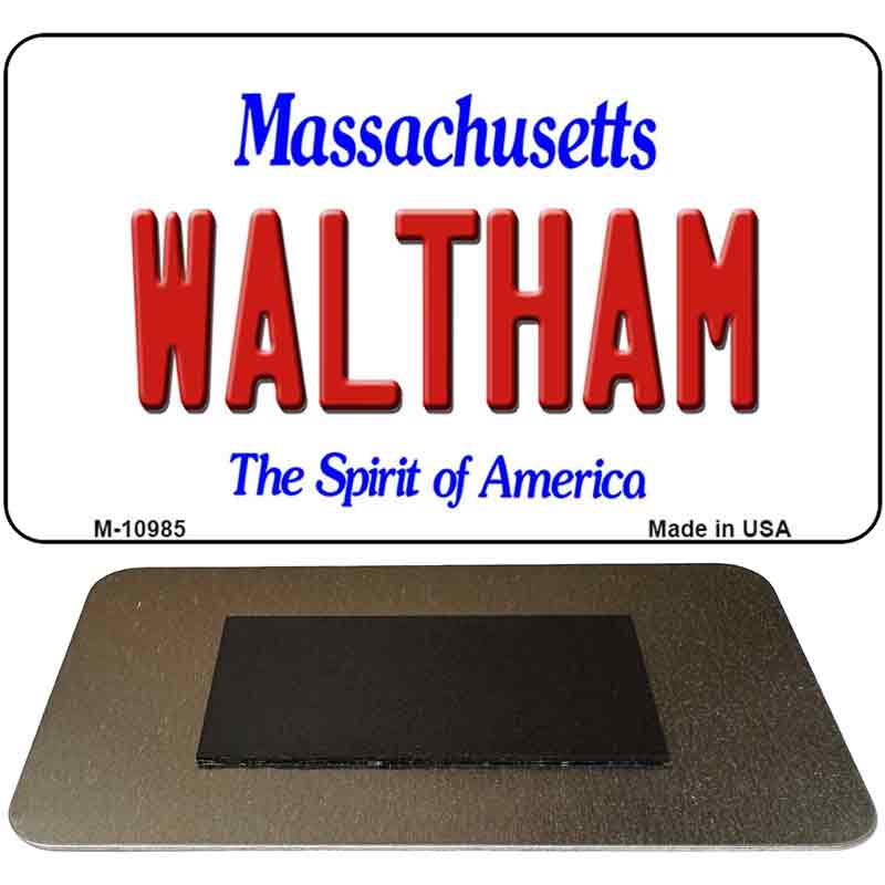 Waltham Massachusetts State License Plate Tag Magnet M-10985