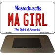 MA Girl Massachusetts State License Plate Tag Magnet M-10995