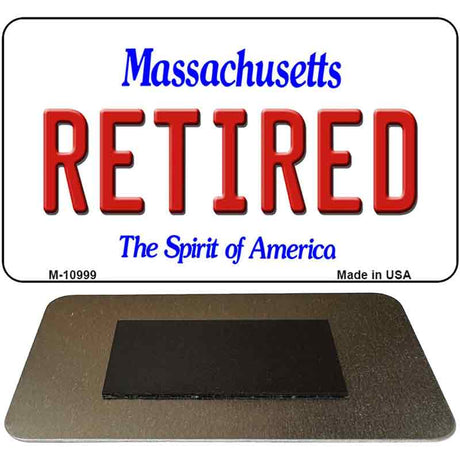 Retired Massachusetts State License Plate Tag Magnet M-10999