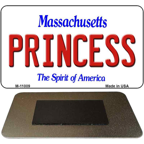 Princess Massachusetts State License Plate Tag Magnet M-11009