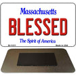 Blessed Massachusetts State License Plate Tag Magnet M-11011