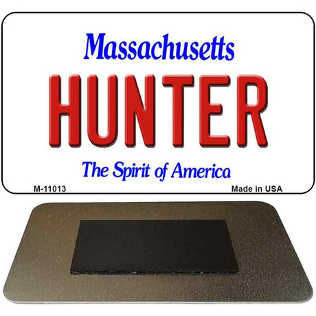 Hunter Massachusetts State License Plate Tag Magnet M-11013