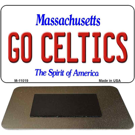 Go Celtics Massachusetts State License Plate Tag Magnet M-11019