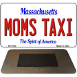 Moms Taxi Massachusetts State License Plate Tag Magnet M-11020