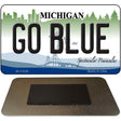 Go Blue Michigan State License Plate Tag Novelty Magnet M-11026