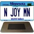 N Joy MN Minnesota State License Plate Tag Novelty Magnet M-11035