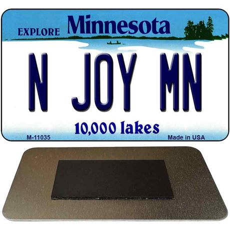 N Joy MN Minnesota State License Plate Tag Novelty Magnet M-11035