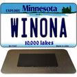 Winona Minnesota State License Plate Tag Novelty Magnet M-11047