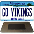 Go Vikings Minnesota State License Plate Tag Novelty Magnet M-11052