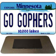 Go Gophers Minnesota State License Plate Tag Novelty Magnet M-11054