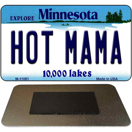 Hot Mama Minnesota State License Plate Tag Novelty Magnet M-11061