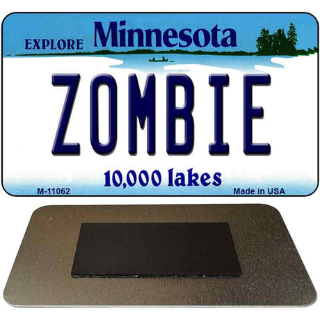 Zombie Minnesota State License Plate Tag Novelty Magnet M-11062