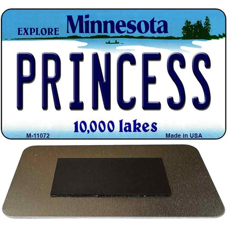 Princess Minnesota State License Plate Tag Novelty Magnet M-11072