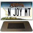 N Joy MT Montana State License Plate Tag Novelty Magnet M-11087