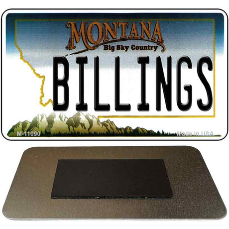 Billings Montana State License Plate Tag Novelty Magnet M-11090