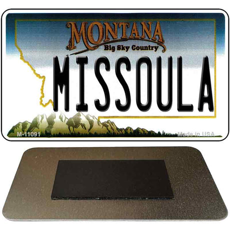 Missoula Montana State License Plate Tag Novelty Magnet M-11091