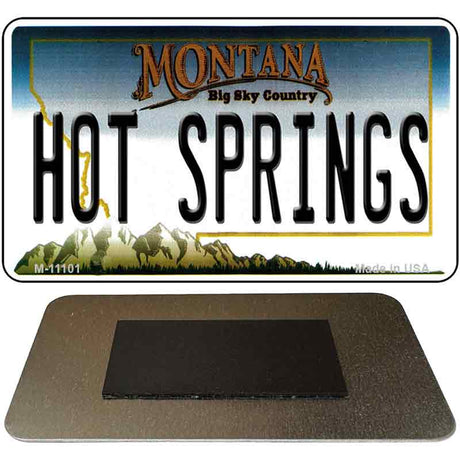 Hot Springs Montana State License Plate Tag Novelty Magnet M-11101