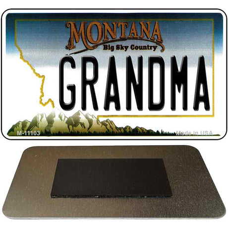 Grandma Montana State License Plate Tag Novelty Magnet M-11103