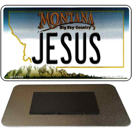 Jesus Montana State License Plate Tag Novelty Magnet M-11109