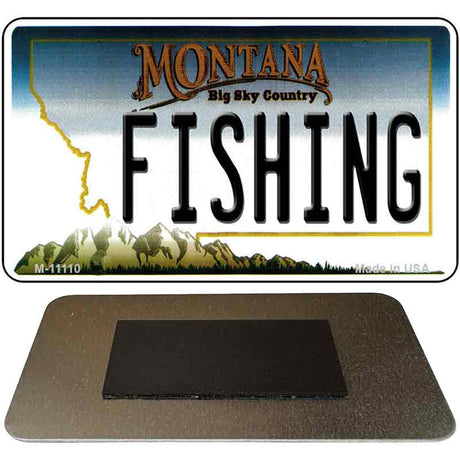 Fishing Montana State License Plate Tag Novelty Magnet M-11110