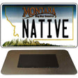 Native Montana State License Plate Tag Novelty Magnet M-11117