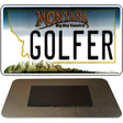 Golfer Montana State License Plate Tag Novelty Magnet M-11121