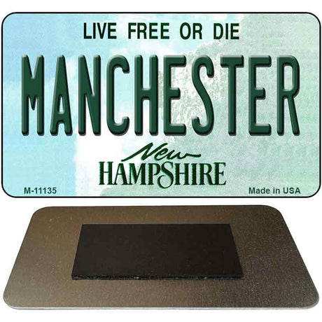 Manchester New Hampshire State License Plate Tag Magnet M-11135