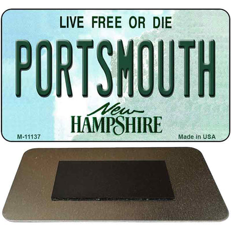 Portsmouth New Hampshire State License Plate Tag Magnet M-11137