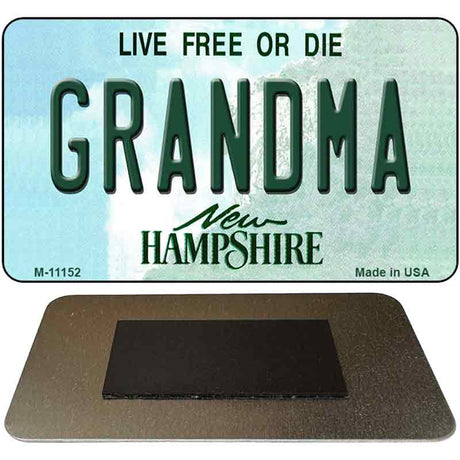 Grandma New Hampshire State License Plate Tag Magnet M-11152