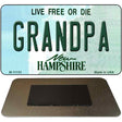 Grandpa New Hampshire State License Plate Tag Magnet M-11153