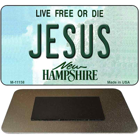 Jesus New Hampshire State License Plate Tag Magnet M-11158