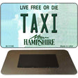 Taxi New Hampshire State License Plate Tag Magnet M-11166