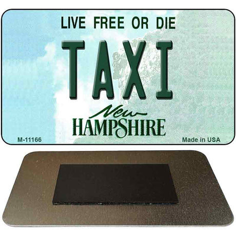 Taxi New Hampshire State License Plate Tag Magnet M-11166