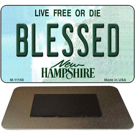 Blessed New Hampshire State License Plate Tag Magnet M-11168