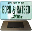 Born and Raised New Hampshire State License Plate Tag Magnet M-11169