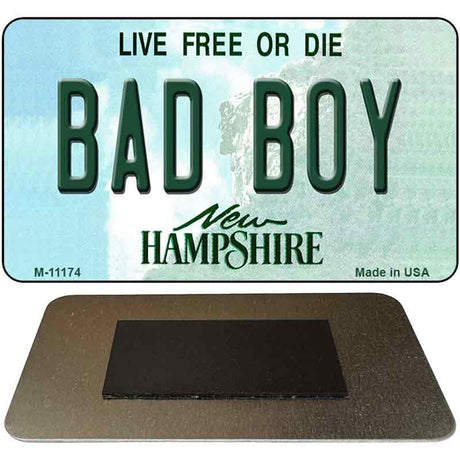 Bad Boy New Hampshire State License Plate Tag Magnet M-11174