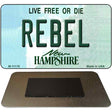 Rebel New Hampshire State License Plate Tag Magnet M-11178