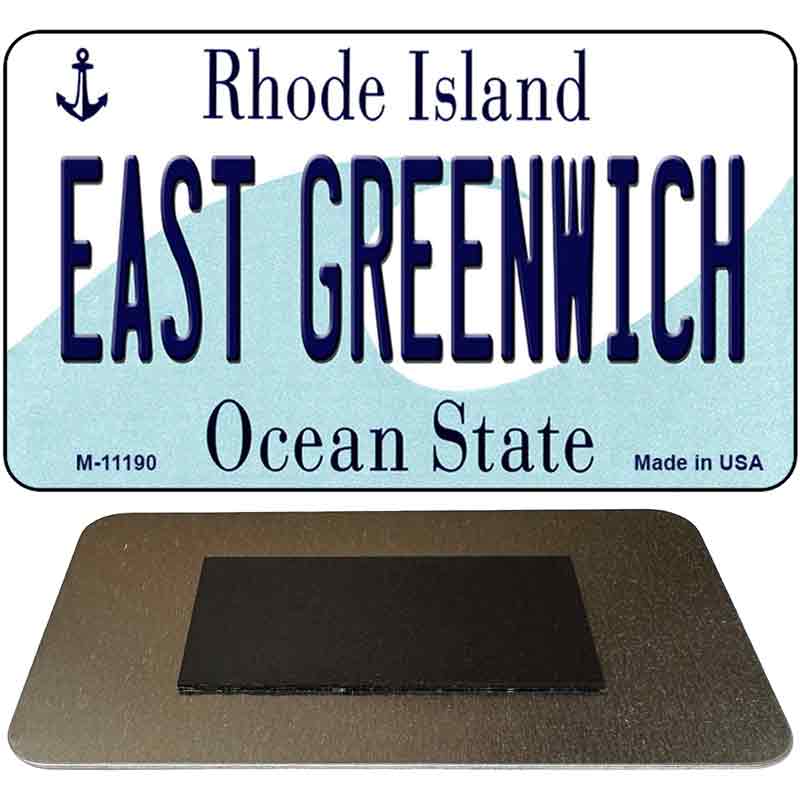 East Greenwich Rhode Island State License Plate Tag Novelty Magnet M-11190